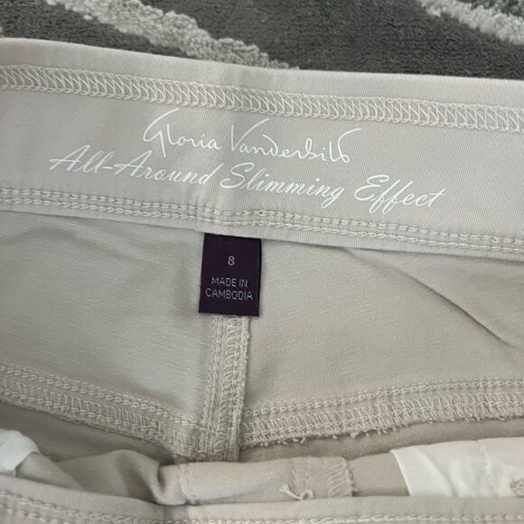 GLORIA VANDERBILT WOMEN’S MID-RISE PULL-ON PANTS CROP LENGTH SIZE: 8 - Picture 8 of 8